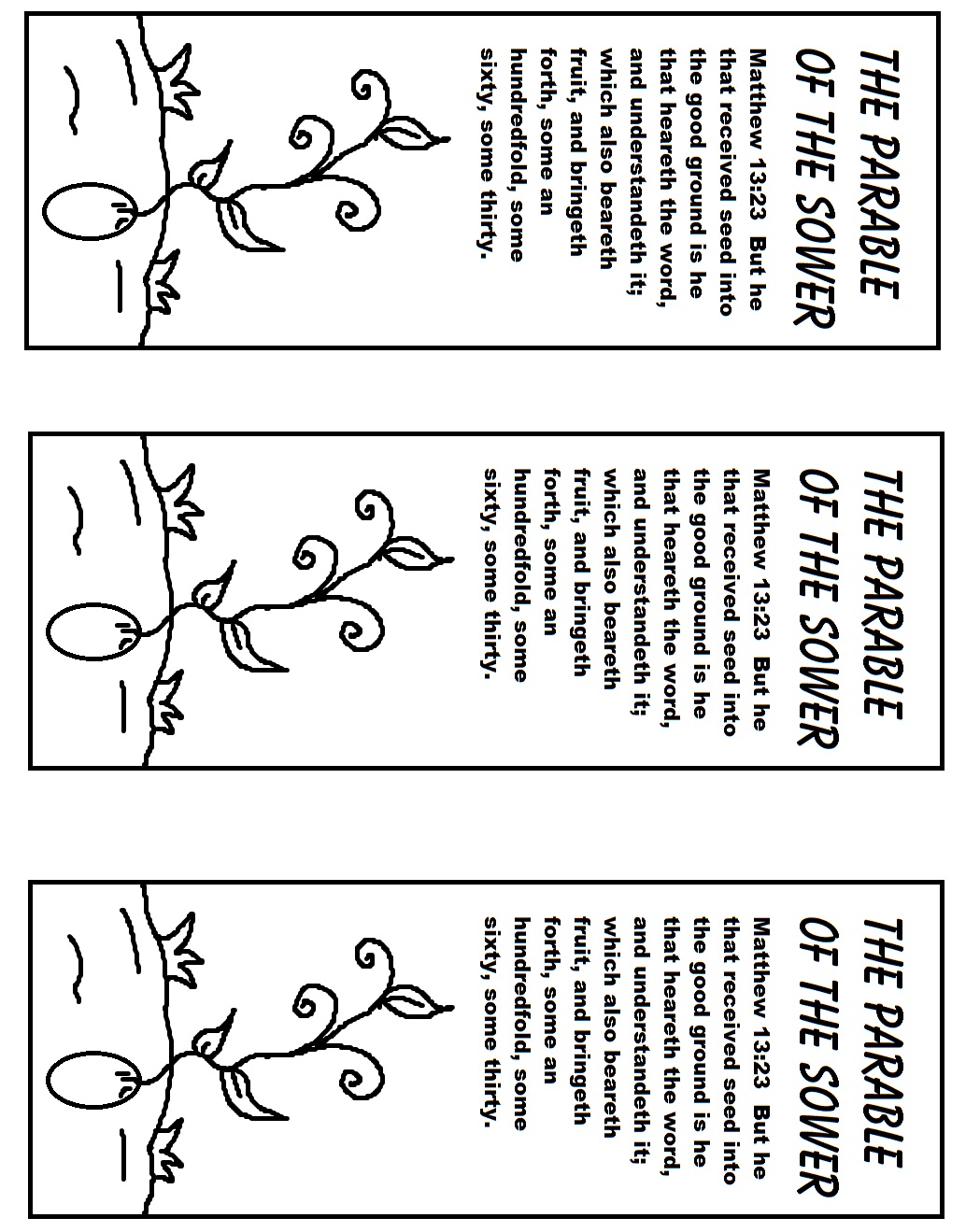 Primary New Testament Lesson 17 The Parables Of The Sower And The